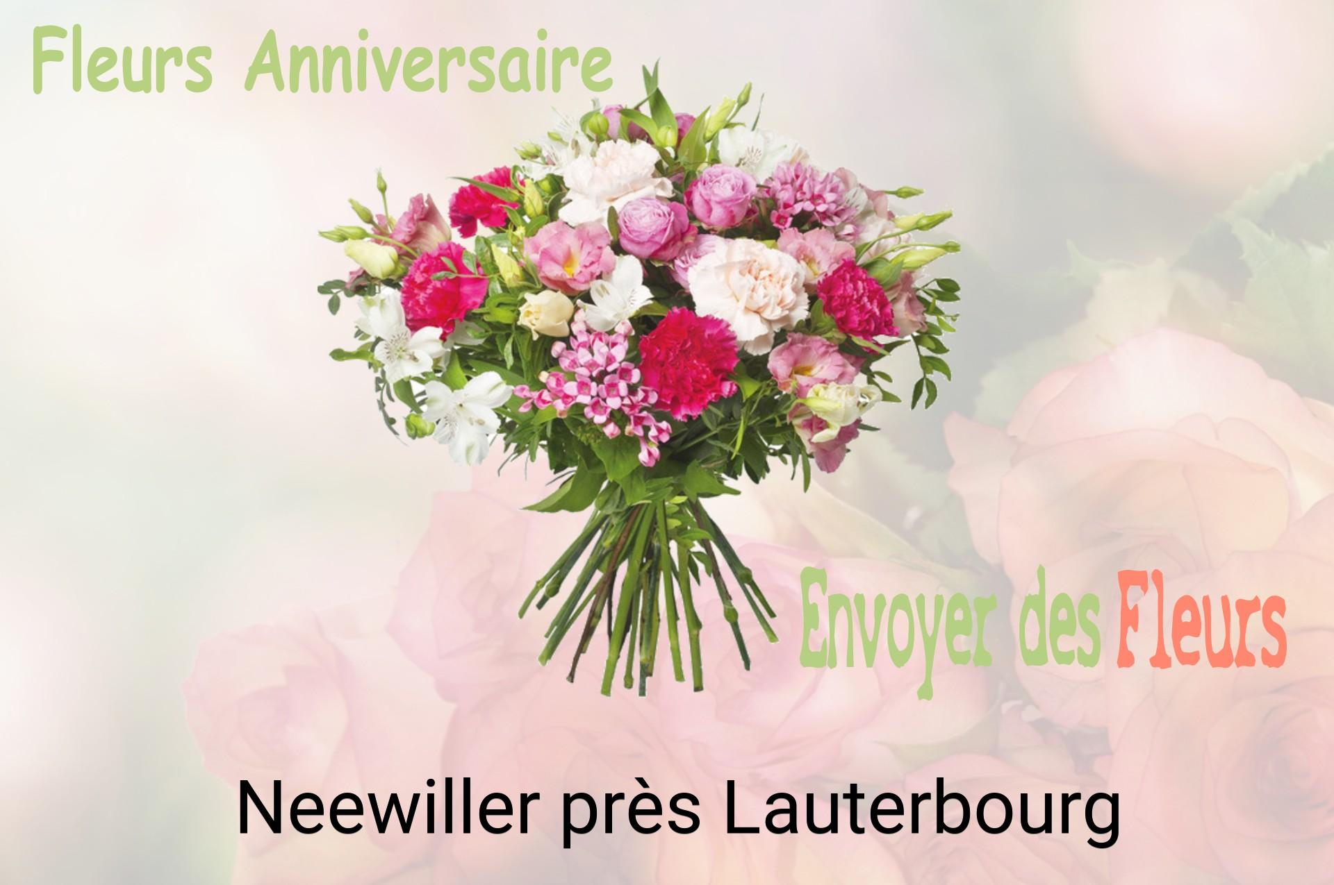 Bouquet de fleurs d’anniversaire livré à Neewiller-près-Lauterbourg